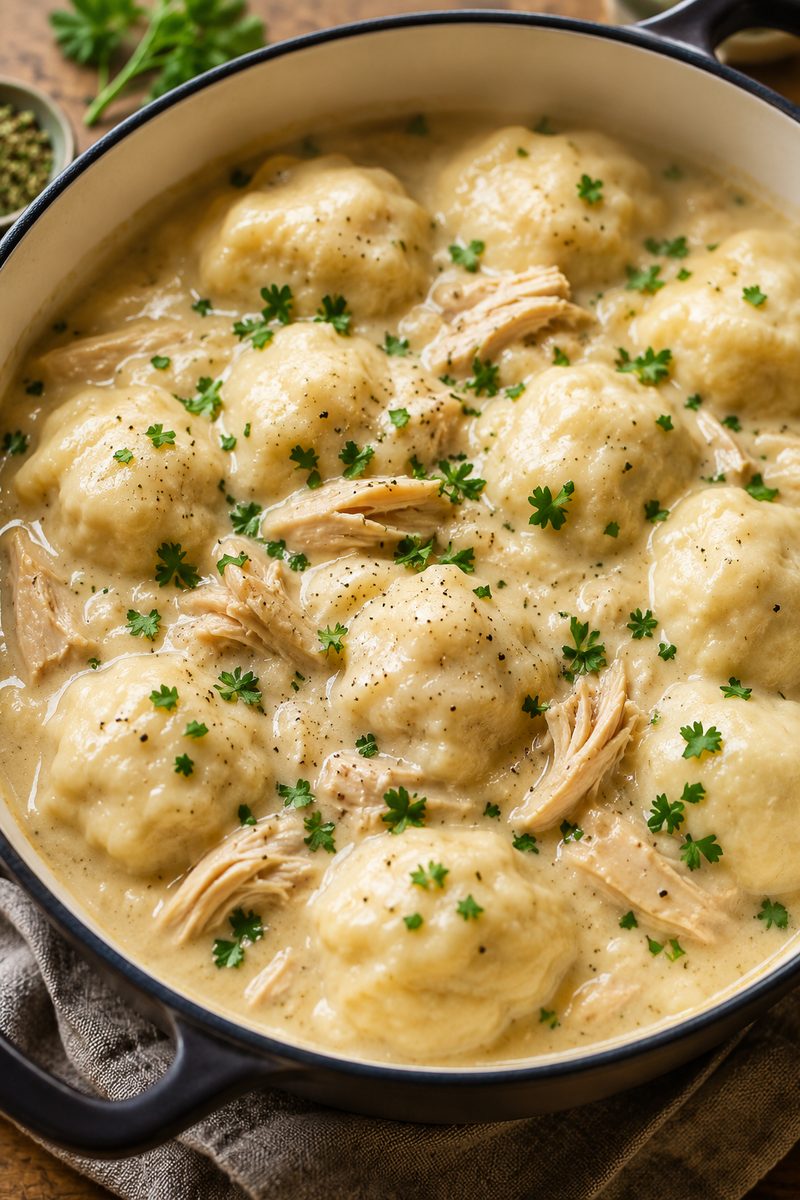 Old-Fashioned Chicken and Dumplings